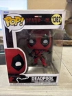 Funko Pop! Marvel Deadpool with 2 swords #1362 SEE PHOTOS, SMALL BOX DAMAGE