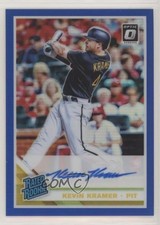 2019 Panini Donruss Optic Blue Prizm 25/75 Kevin Kramer #RRS-KK Auto 0o3x