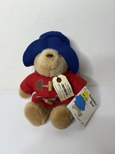 Paddington Bear Red Coat Blue Hat Plush 10 Eden Toys With Tags 1981