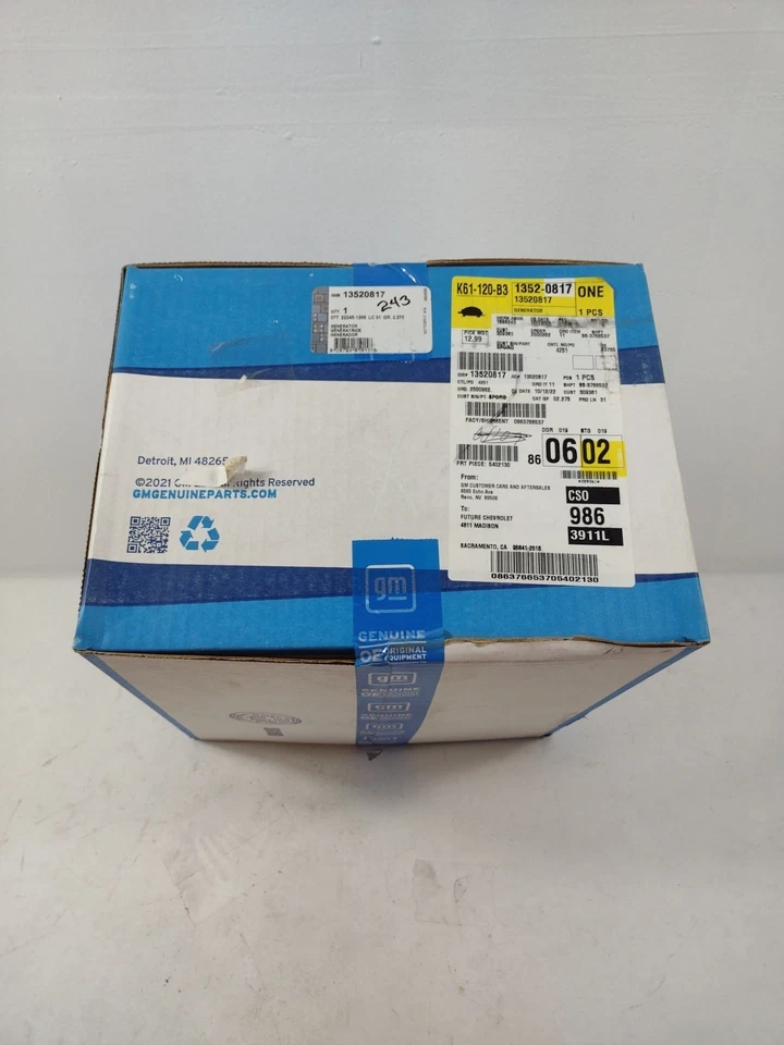 Alternador genuino OEM GM Chevy Colorado 2,5 L 2015-2022 13520817 Foto 3 de 3