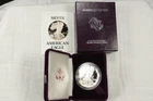 NobleSpirit GEM BU 1988 S American SILVER Eagle PROOF 1oz .999 w Box & CoA