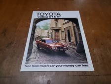 VINTAGE 1975 TOYOTA Celica GT& St DEALERSHIP SALES BROCHURE 8pg