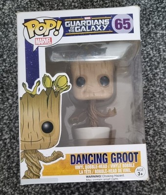 Funko Pop! Marvel Guardians of the Galaxy Dancing Groot #65 Vinyl Wackelkopf 