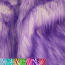 Candy Shade Faux Fur Fabric by the Yard - Soft Shaggy Mohair for Crafts, Toys