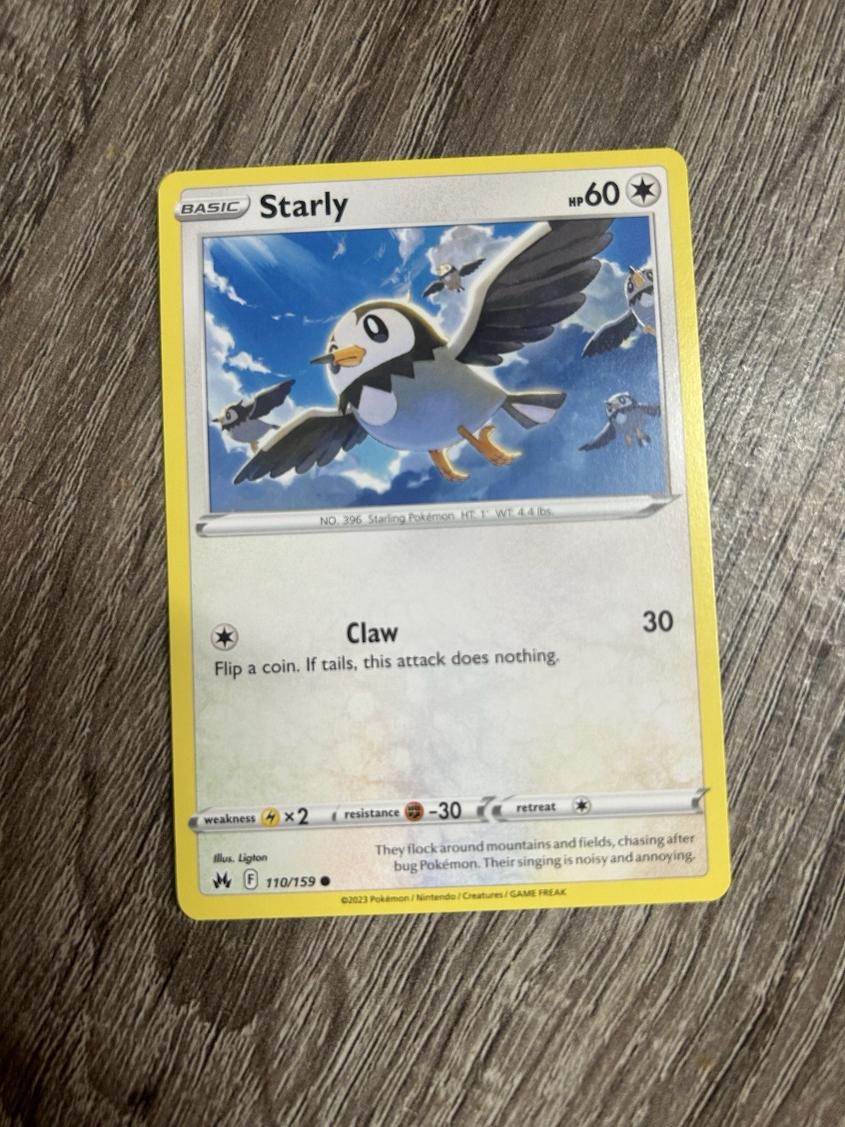 “Starly” Pokemon Card