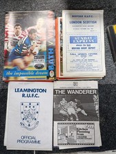 Joblot 30 English Clubs Rugby Union Programmes 1960's - 1980's Many Clubs Inc