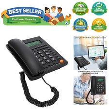 Compact Corded Desk Telephone with Caller ID - Ideal for Hotels  Restaurants
