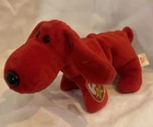 Ty Beanie Baby Rover Red Dog Plush Beanbag w/ Heart Tag Vintage 1996 Retired