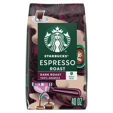 Starbucks Whole Bean Coffee, Espresso Roast Dark (40 oz.) FRESH!! FREE SHIP!! 14.12 per pound