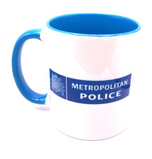 A London Metropolitan Police Blue / White Ceramic Mug