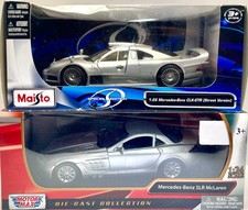  2 Mercedes Diecast 1/26 Maisto S.E. CLK-GTR   MotorMax 1/24  McLaren  