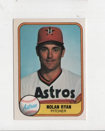 NOLAN RYAN 1981 FLEER BASEBALL VINTAGE CARD #57 HOUSTON ASTROS VINTAGE BASEBALL