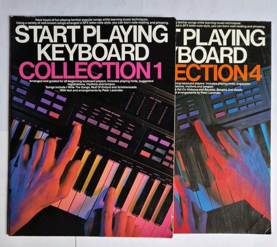 Start Playing Keyboard Collection 1 and 2 - Sheet Music Books