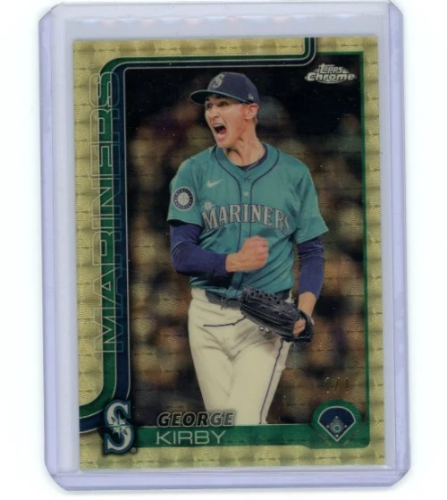 2025 TOPPS CHROME # 223 GEORGE KIRBY 1/1 SUPERFRACTOR SP MARINERS