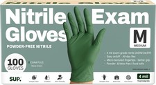 Disposable Nitrile Gloves, Powder-Free Latex-Free Food Safe Cooking Home