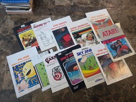 Lot of 100 Authentic Vintage Atari/ Intellivision Manuals/Promo, Mixed quality