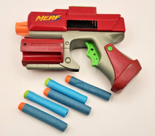 Pistola rossa tattica NERF Hasbro 2005 Crossfire Dart Gun Blaster - funziona benissimo!