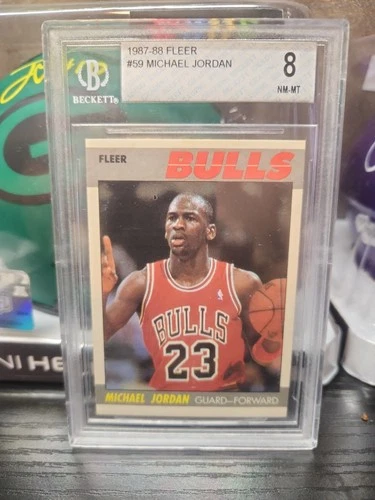1987 Fleer Michael Jordan #59 BGS 8
