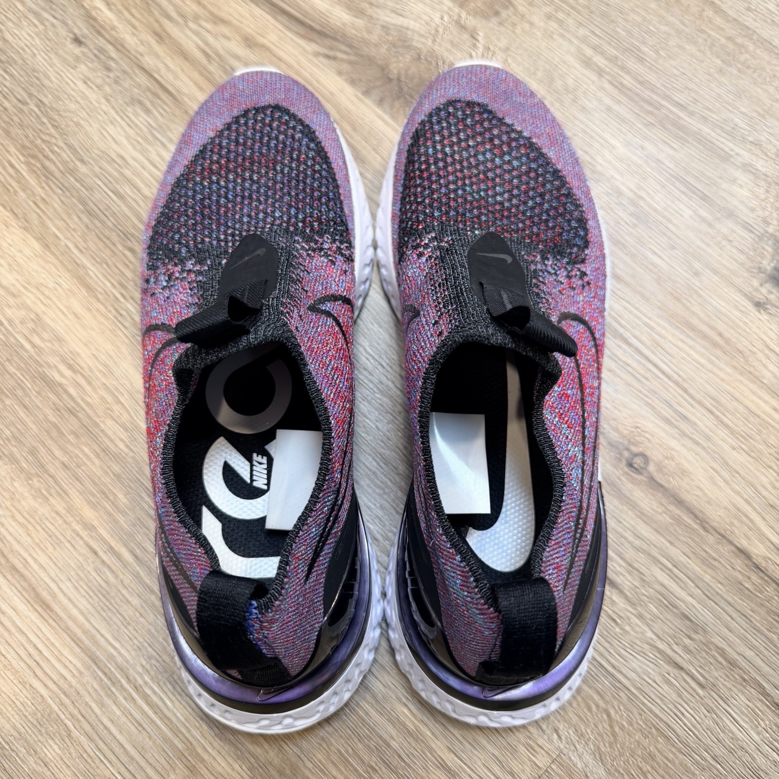 Nike Epic Phantom React Flyknit Black /Purple Run… - image 7