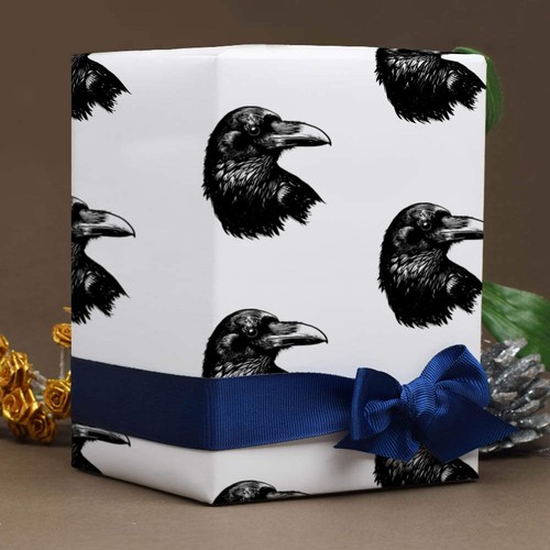 'Raven Head' Gift Wrap / Wrapping Paper / Gift Tags (GI047012) - Picture 2 of 16