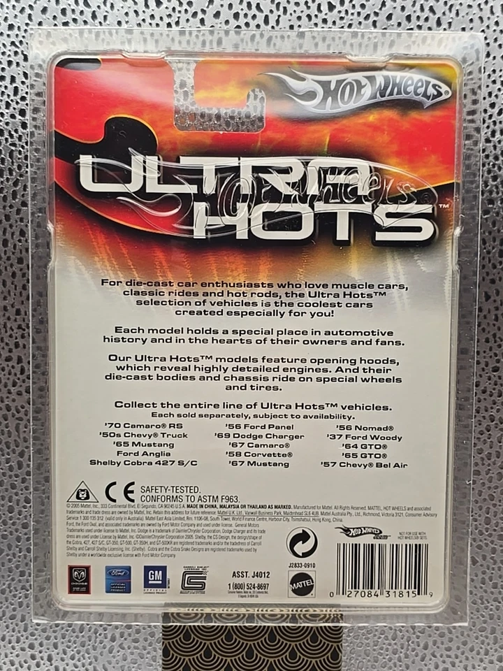 Hot Wheels Ultra Hots 2005 COBRA 427 Real Riders Red Line Tires W/protector - Image 3 of 3