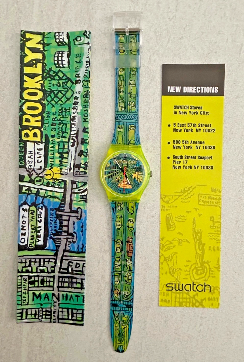 Swatch Gent Original GJ120 Passage to Brooklyn Watch 1997