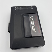 Sony Walkman WM-F2015 FM/AM Radio Cassette Player Black Retro Belts Replaced