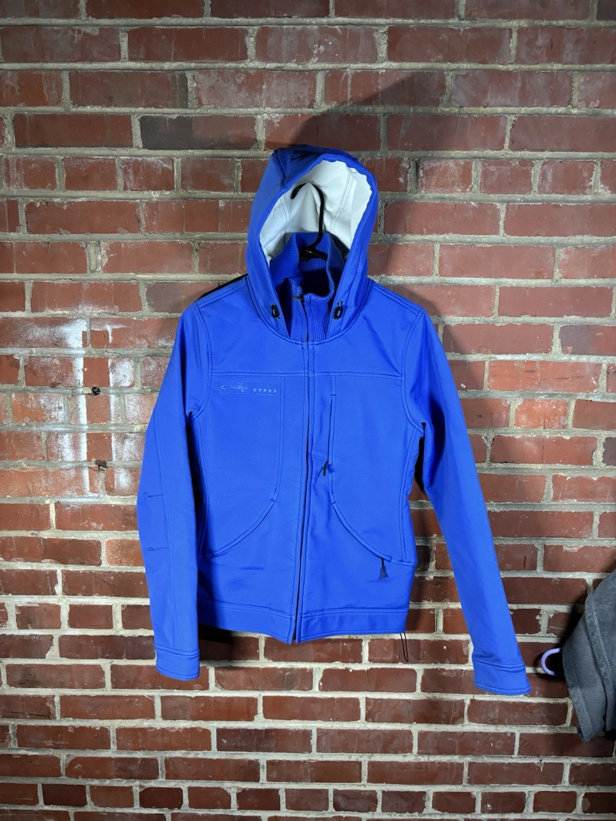 Vintage Y2K Oakley Collared Snowboard Thermal Jacket Blue Zip Up Womens Small