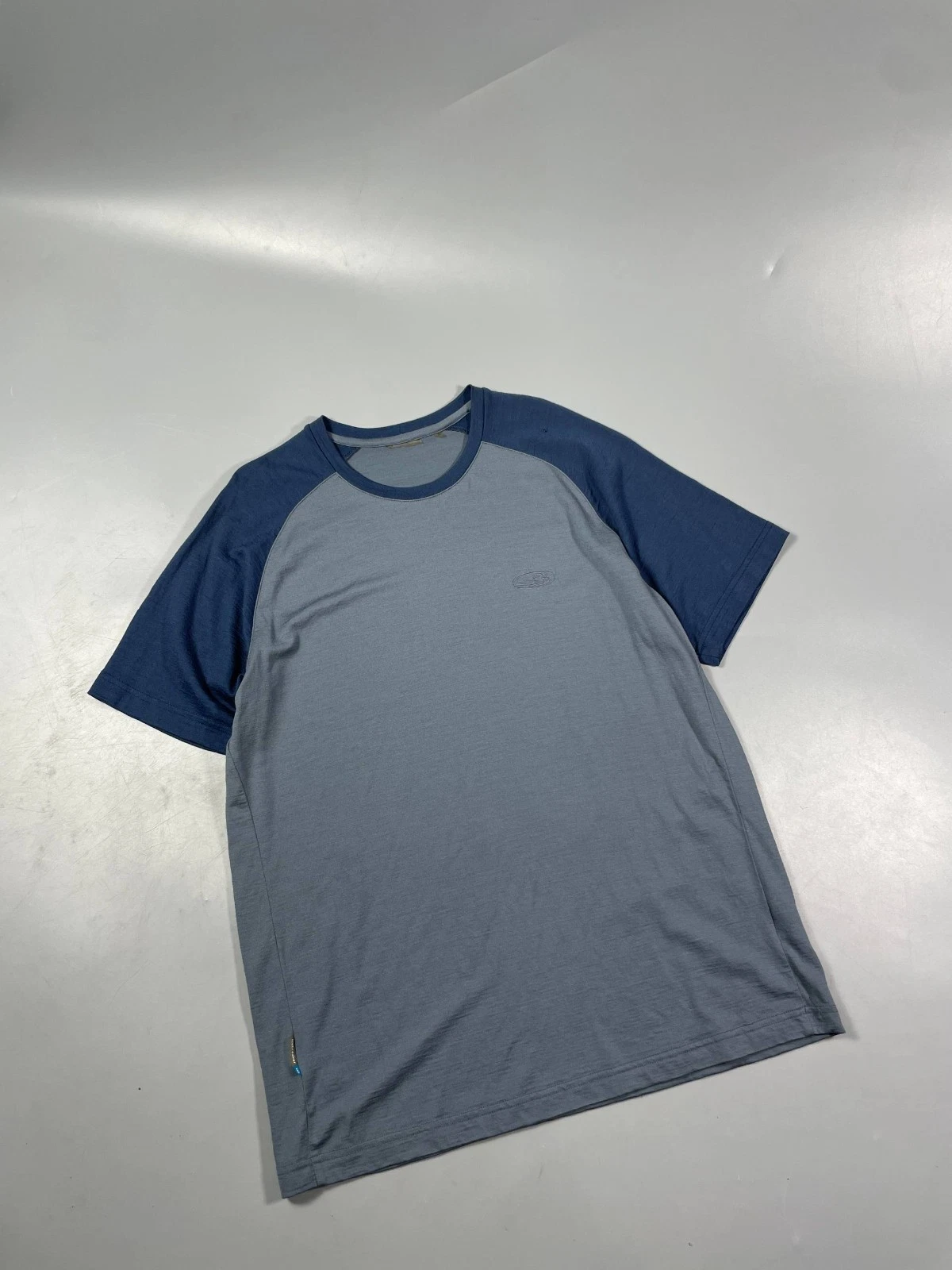Icebreaker 190 Merino Wool T-Shirt Base Layer Men XL Blue Outdoor Short Sleeve
