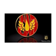 Barone dei Dadi Marcatori Obiettivo Maledizione Sangue 40mm Obiettivo Moneta Nuova