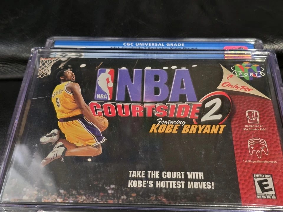 NBA Courtside 2 Featuring Kobe Bryant Factory Sealed Nintendo 64 N64 CGC 9.2 A+ - Image 3 of 4