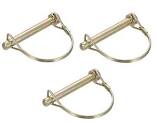 3/8" x 2-3/4" Linch Pin with Ring Trailer Hitch Pin Tractor Boat Trolley Gold