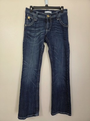 Lee Women's Slender Secret Lower on the Waist Blue Jeans Boot Cut Size 6 Short