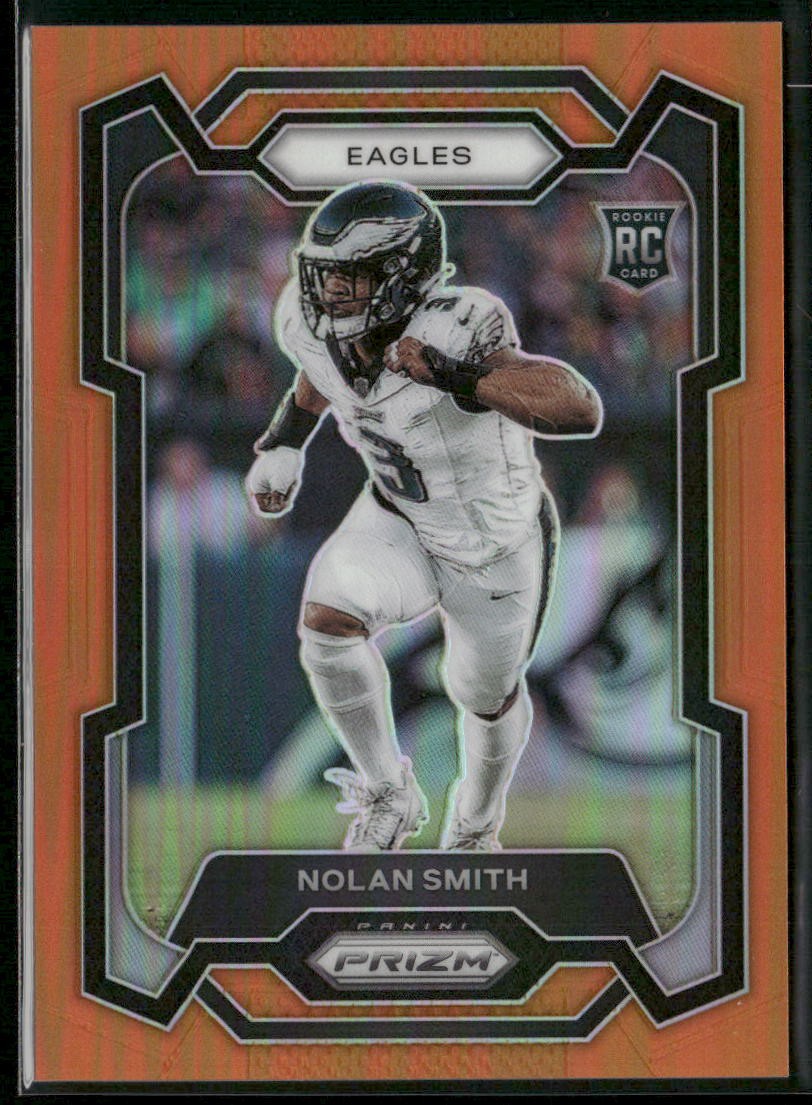 2023 Panini Prizm #382 Nolan Smith Orange #/249 Philadelphia Eagles