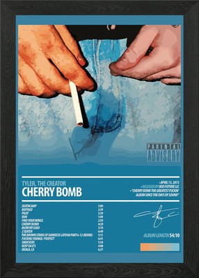 Tyler, the Creator - Cherry Bomb gerahmtes Wandbild Poster Leinwanddruck Bild