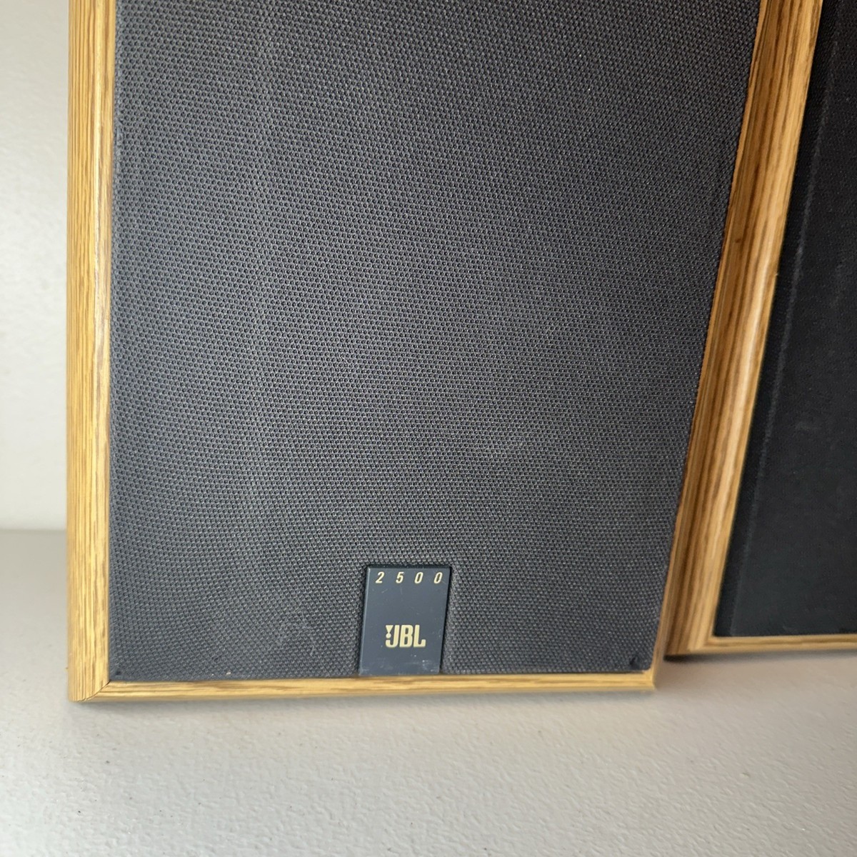 JBL 2500 2-way Bookshelf Speakers Oak Finish Working | eBay