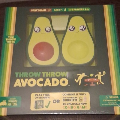 Exploding Kittens Throw Throw Avocado Party Game Ages 8-11 2-6 Players 2021