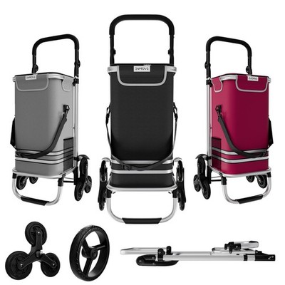 24MOVE  Trolley Einkaufstrolley Handwagen Einkaufswagen Einkauf Roller klappbar