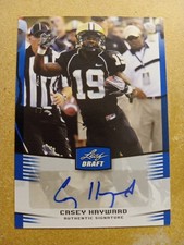 2012 Leaf Draft Blue Casey Hayward Auto CH2