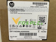 Allen-Bradley 20F11ND096JA0NNNNN PowerFlex 753 AC Drive Ser A 480V 75HP 3PH