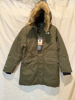 North Face New Defdown Parka Women s XL FUTURELIGHT Winter Down Green $499 Retai