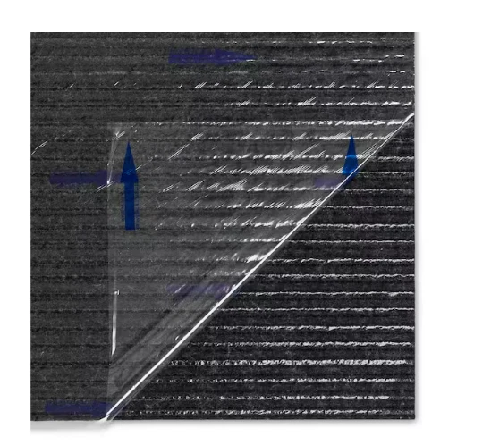 Azulejos de alfombra negros TrafficMaster Canyon Coal 18"x18" pelar y pegar 22,5 pies cuadrados Foto 3 de 4