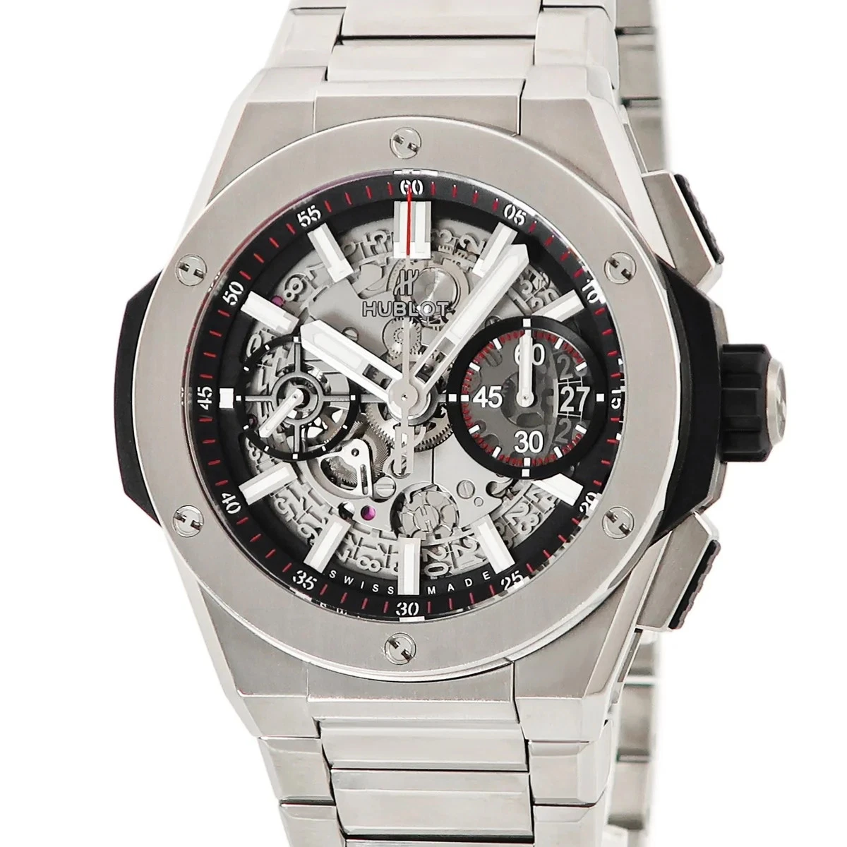 Hublot — Hublot Big Bang 451.NX.1170.NX Titanium 42mm Silver Dial Automatic #HDW236
