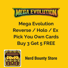 Pokemon Mega Evolution - Reverse/Holo/ex - Selbst aussuchen - 3 kaufen 5 gratis erhalten