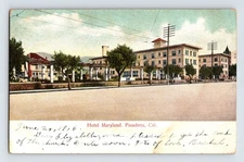 Vintage Hotel Maryland Pasadena CA Lithograph Postcard 1906