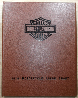 2019 HARLEY DAVIDSON MOTOR-CYCLES COLOR CHART BOOK GUIDE CATALOG
