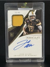 2018 Immaculate Collection Collegiate Football Cards 24