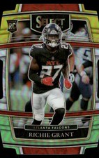 2021 Select Richie Grant #90 Green & Yellow Prizm Die-Cut