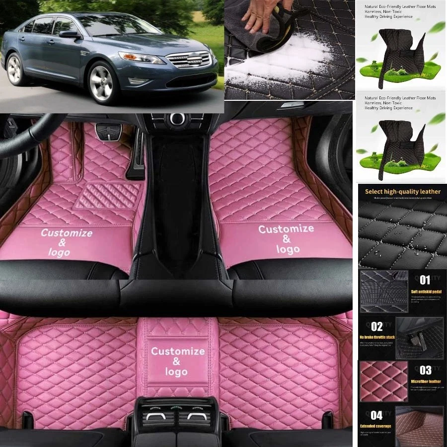 For Ford Taurus Car Floor Mats Luxury Waterproof Liners Carpets Cargo Custom - Imagem 3 de 4