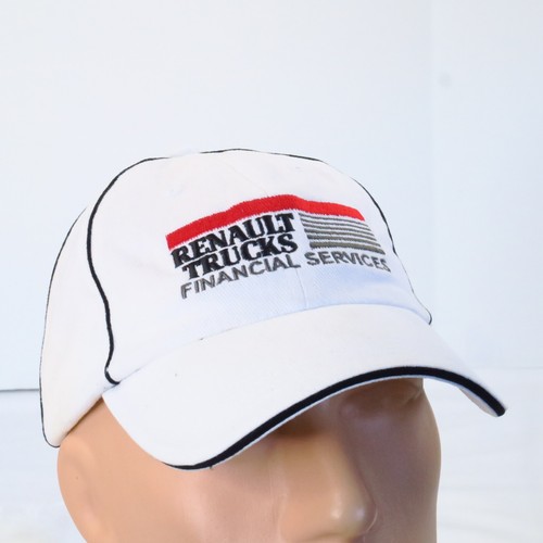 Renault Trucks Financial Services Strapback Hat White Embroidered Trucking